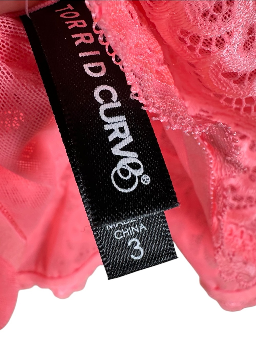 TORRID CURVE Unlined Lace Racerback Bralette - Picture 9 of 9